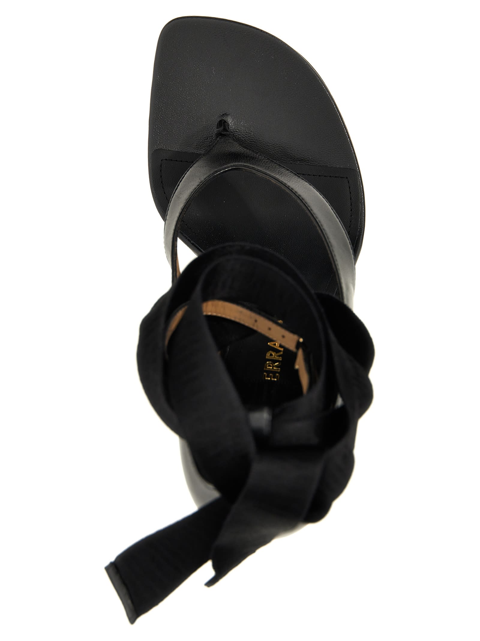 Shop Ferragamo Leliu Sandals In Black