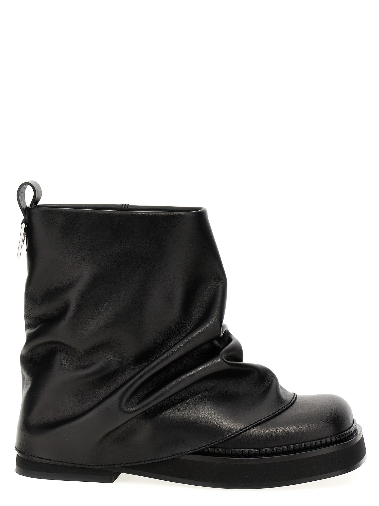 Shop Attico Mini Robin Combat Ankle Boots In Black