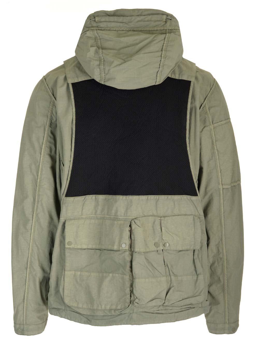 Shop C.p. Company Reversible Hooded Jacket In Agave