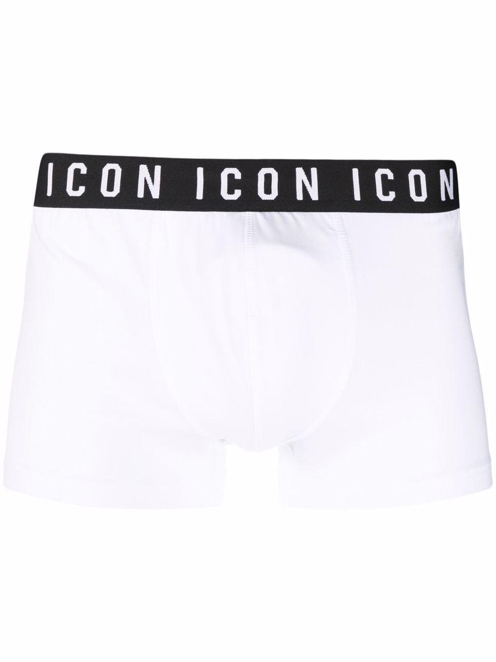 Shop Dsquared2 Logo Band Boxers In Bianco