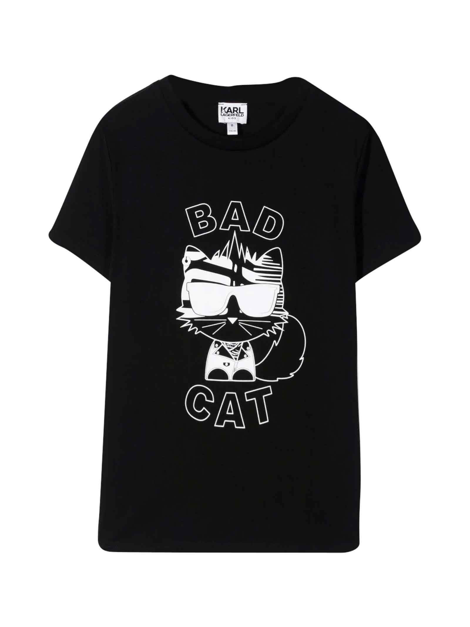 Karl Lagerfeld Kids Unisex Black T-shirt