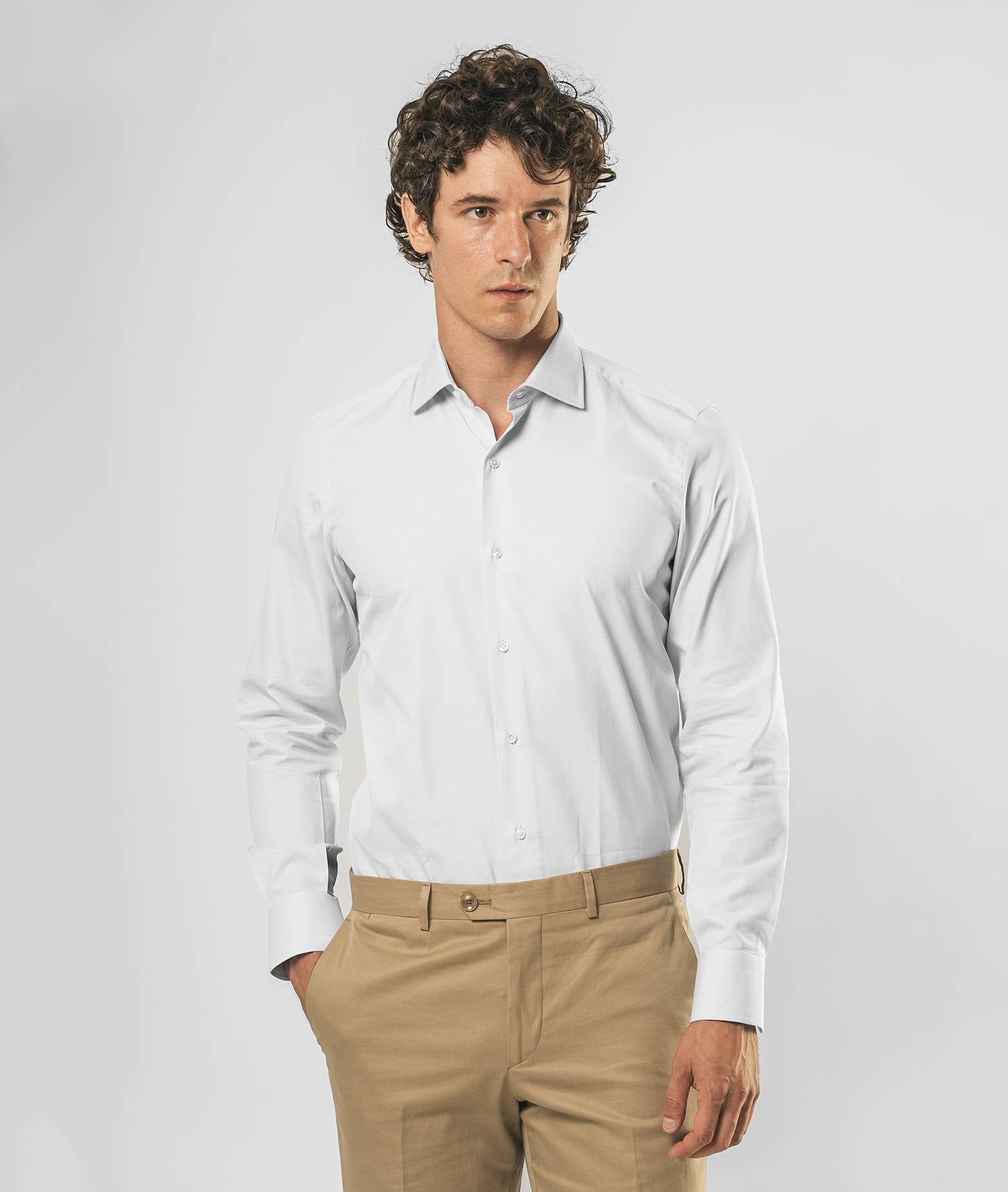 Shop Larusmiani Handmade Shirt Mayfair Shirt In White