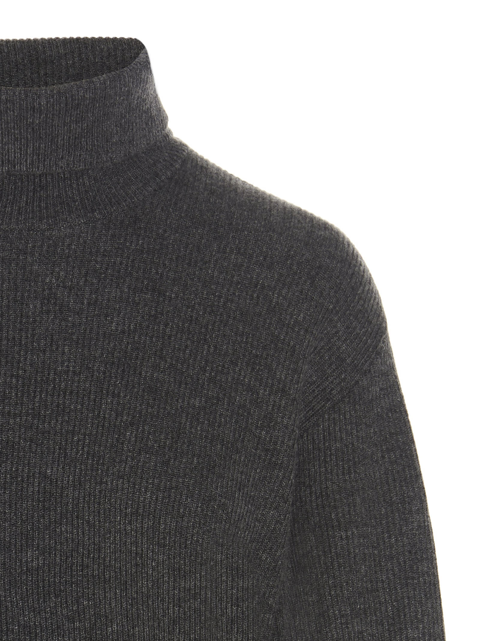 Shop Brunello Cucinelli Monile Detail Sweater In Gray