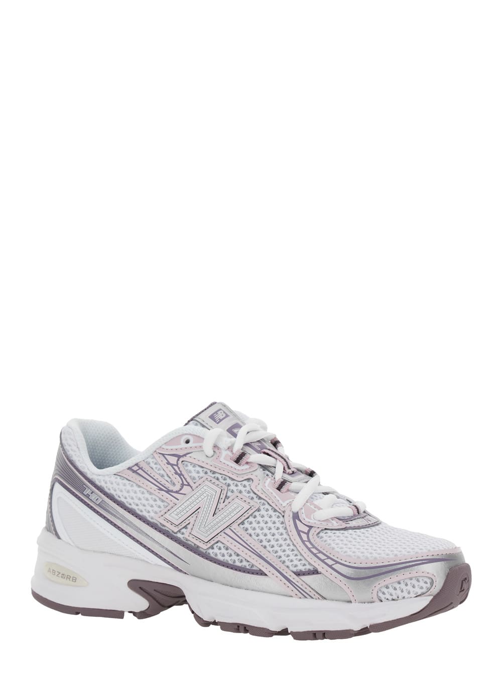 New Balance Pink Low Top Sneakers With Logo Patch On Side And Tongue And Perforated Panels