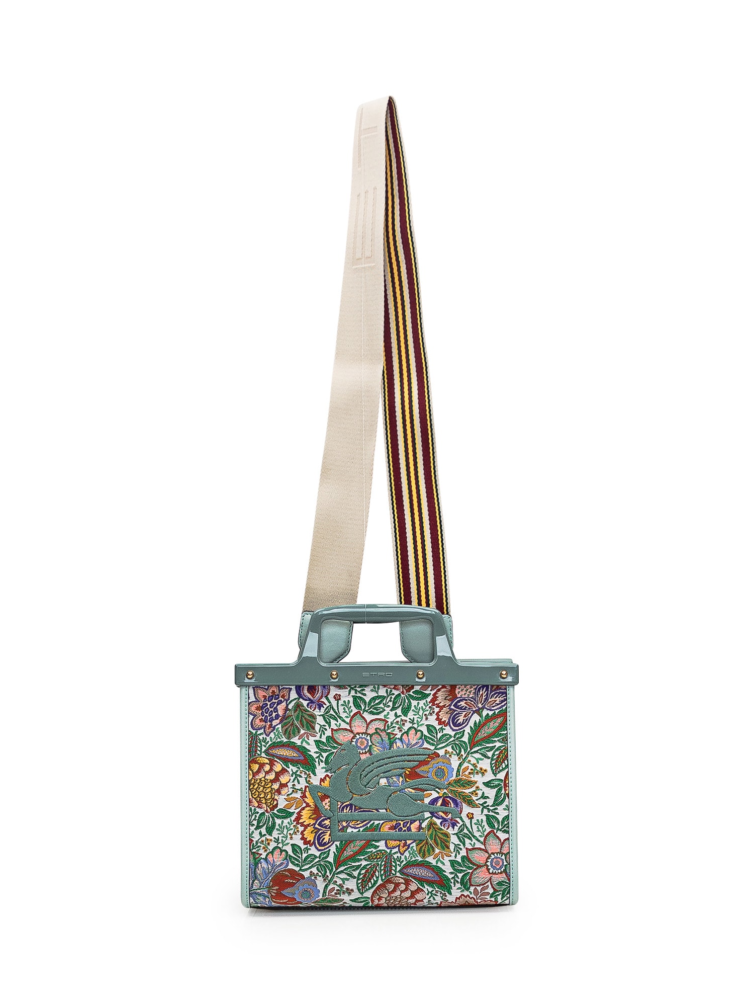 Shop Etro Love Trotter Medium Bag In Multi Fdo Bianco