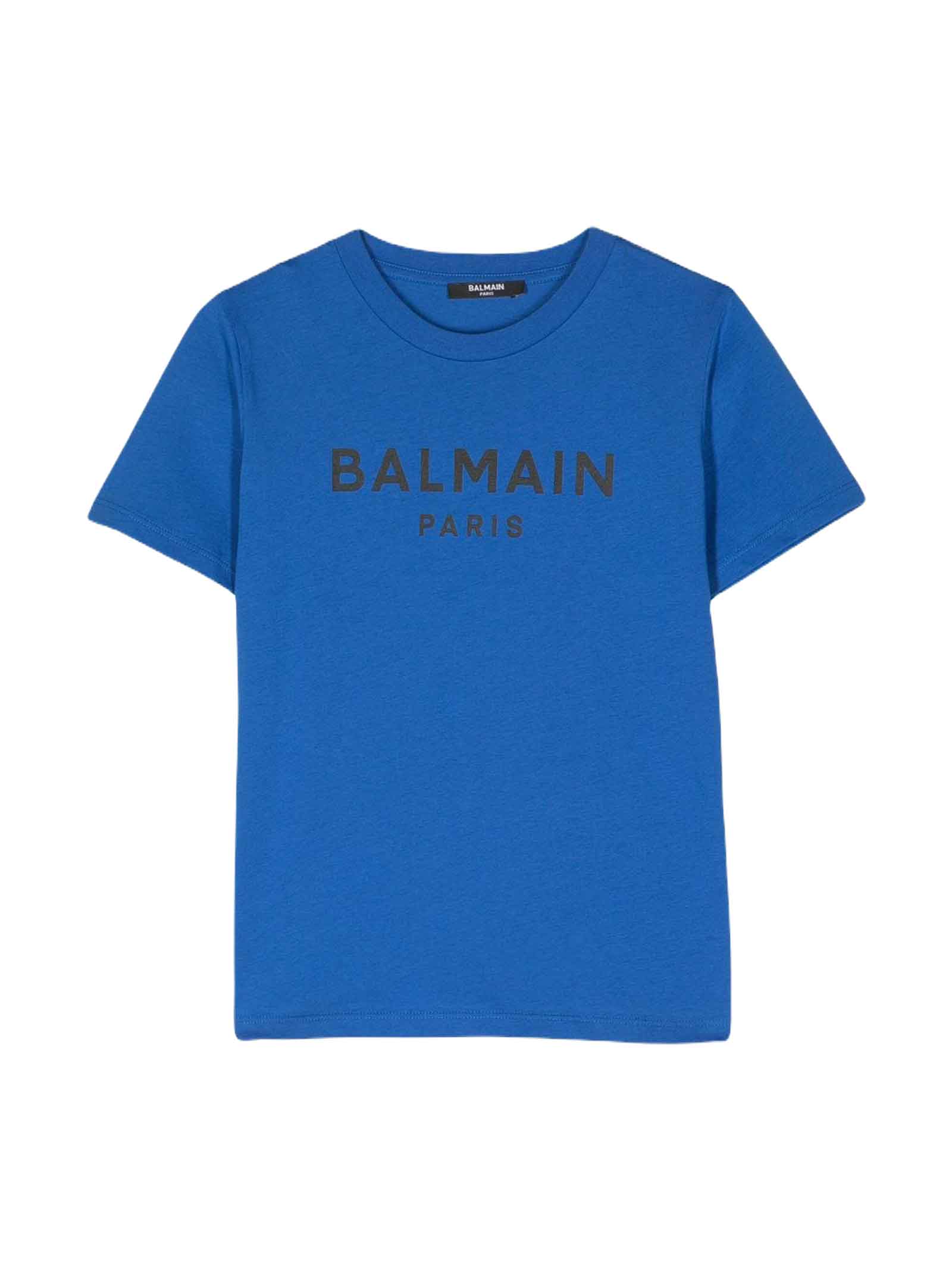 BALMAIN BLUE T-SHIRT BOY