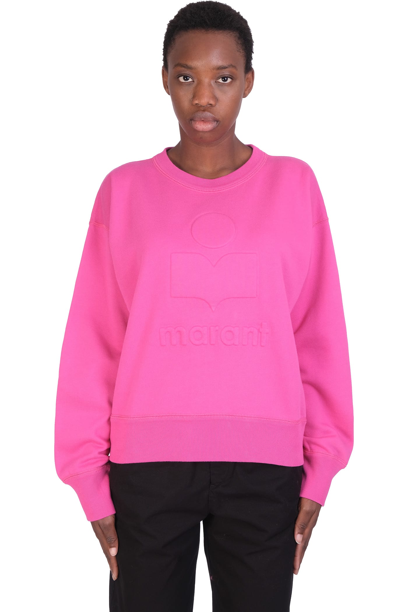 Isabel Marant Étoile Mobyli Sweatshirt In Rose-pink Cotton