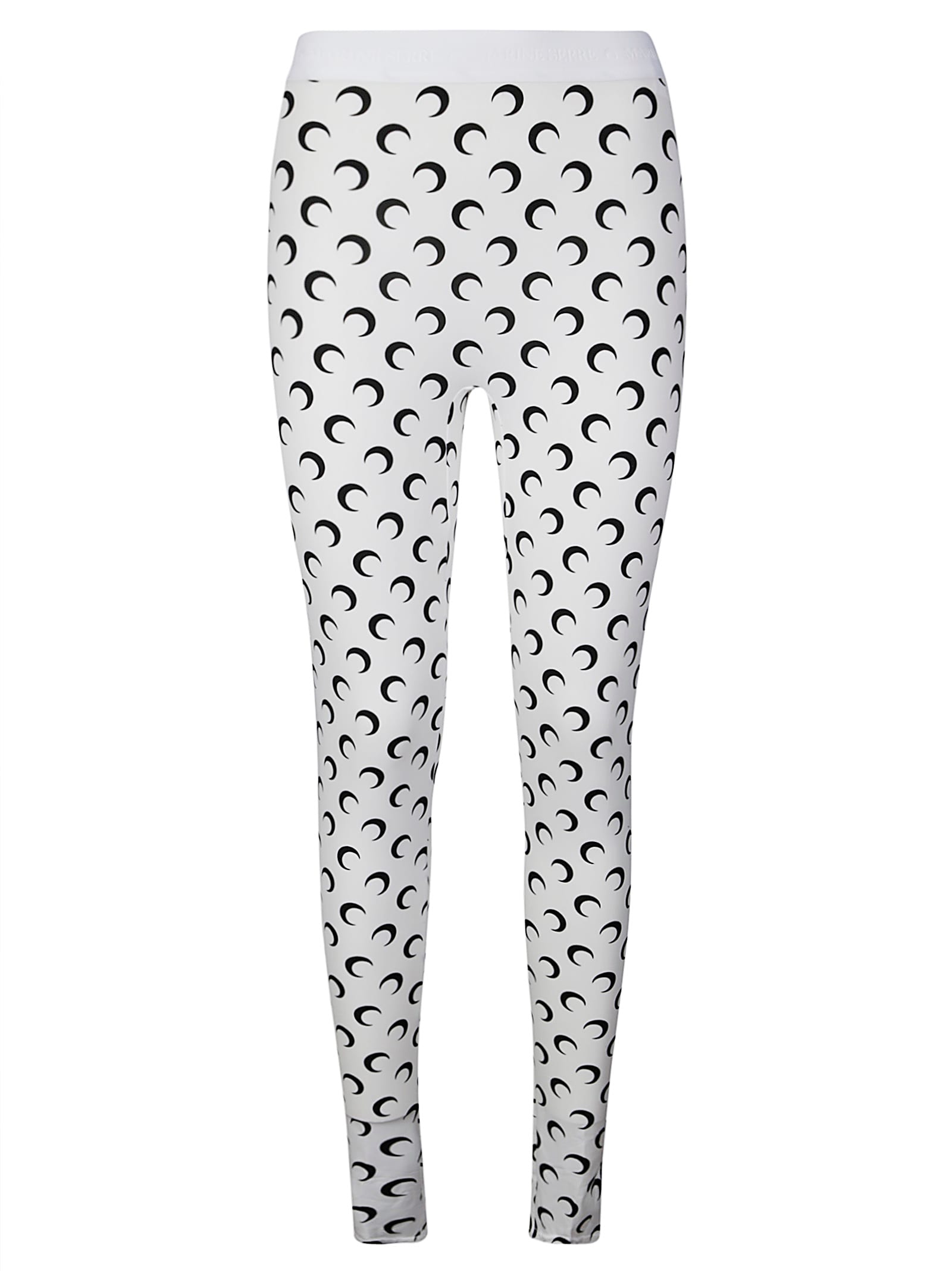 Moon Printed Jersey Stirrup Leggings