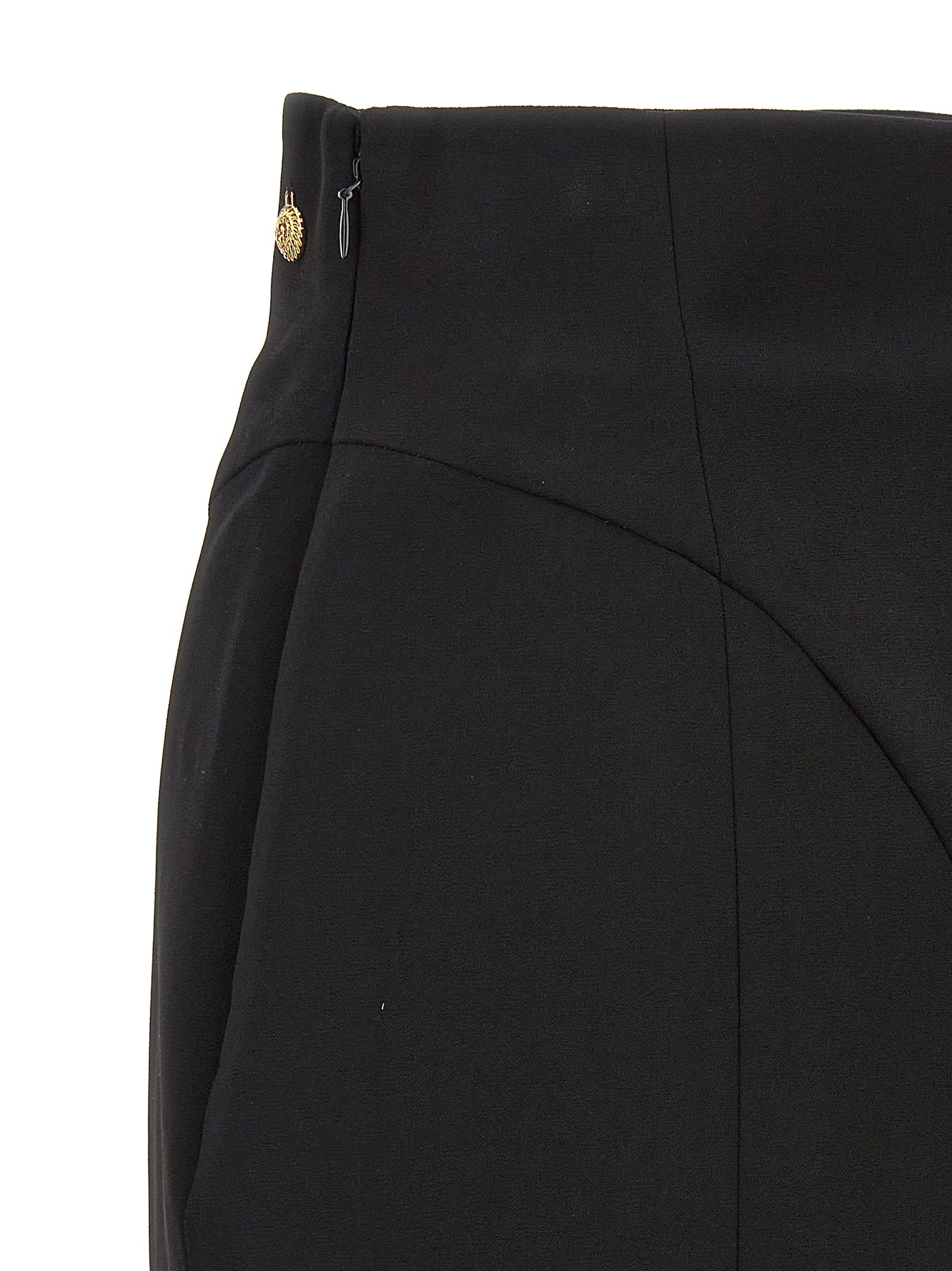 Shop Balmain High Waist Miniskirt In Black