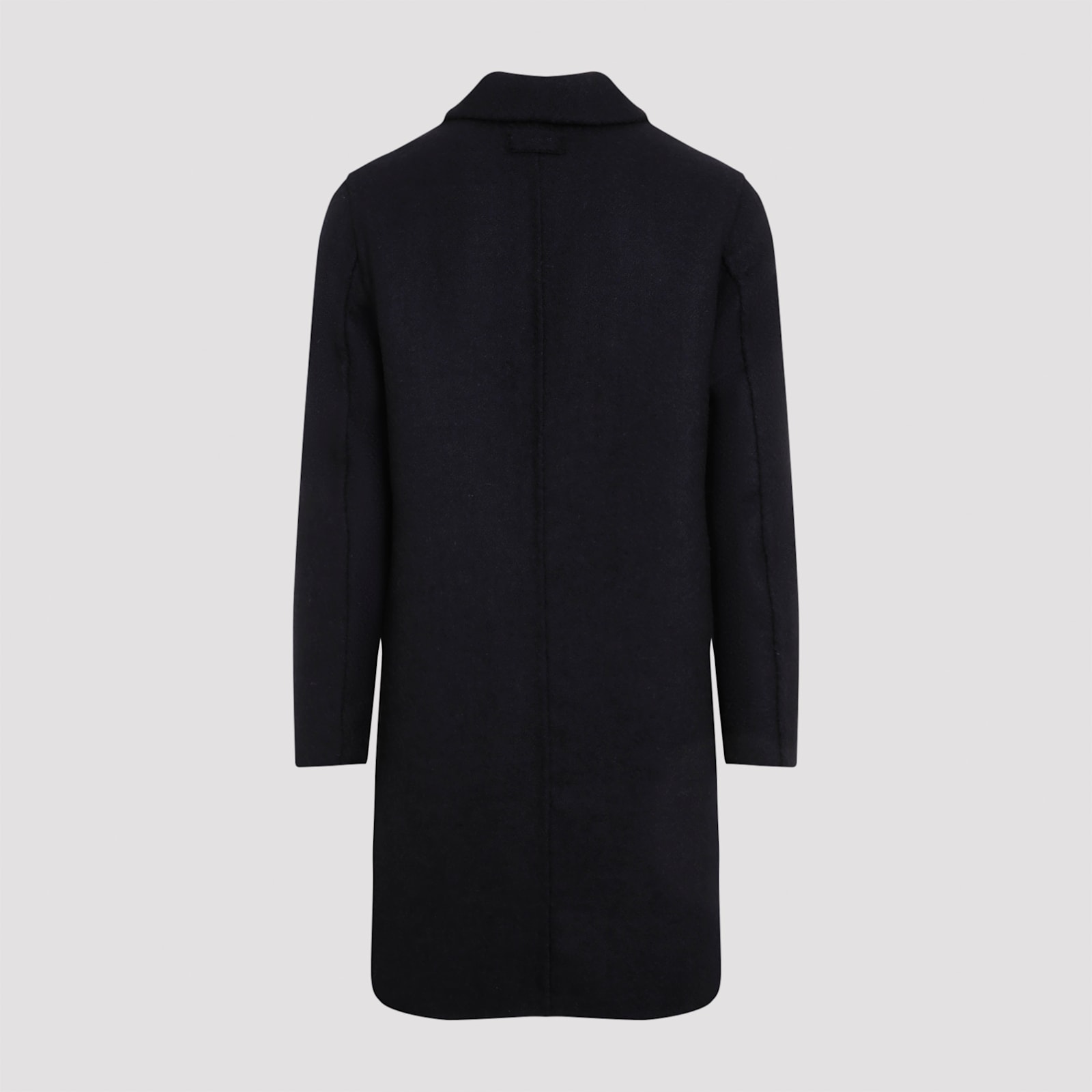 Givenchy Tailored Wool Blend Coat In Night Blue