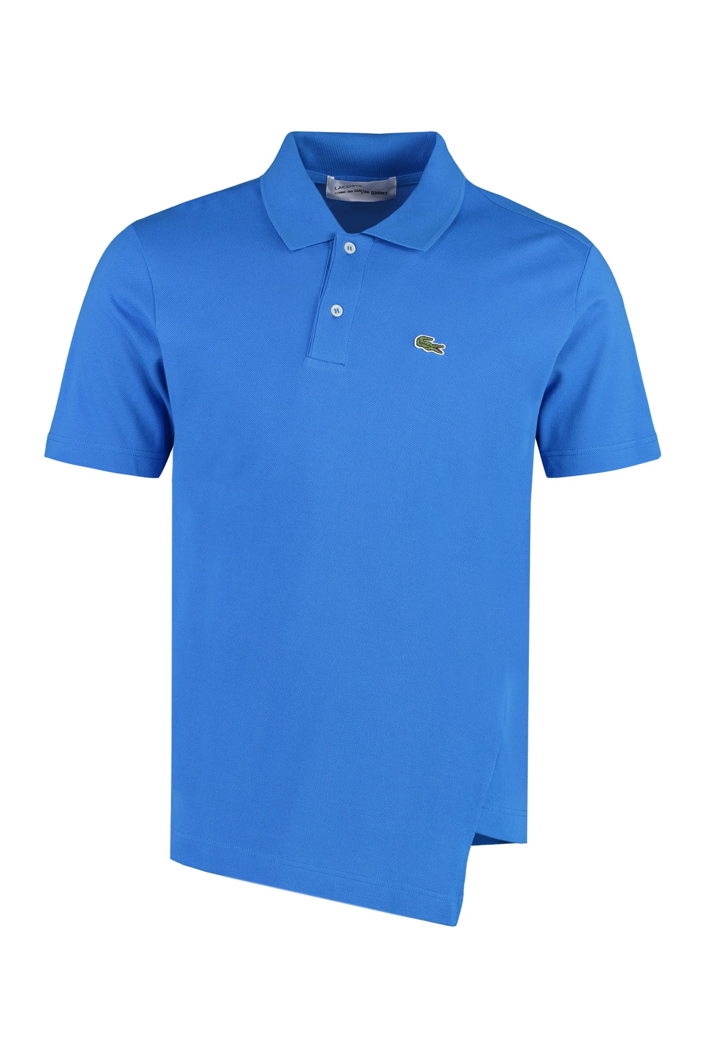 Shop Comme Des Garçons Shirt Lacoste X Comme Des Garçons - Cotton-piqué Polo Shirt In Blue