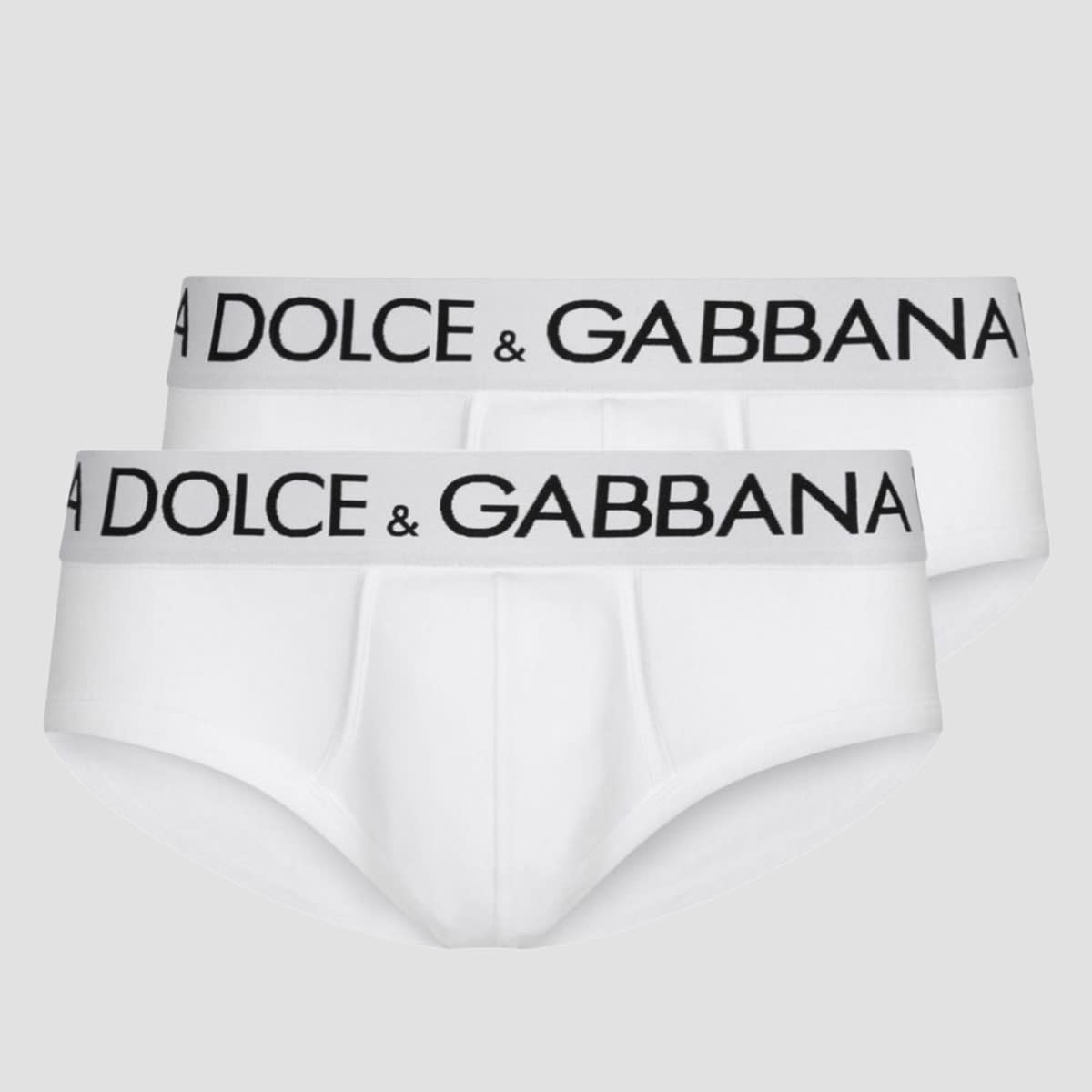 Dolce & Gabbana White Cotton Set Briefs