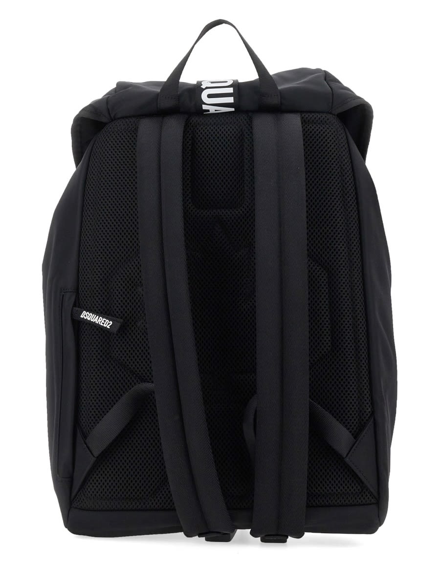 Shop Dsquared2 Backpack Made With Love In Black