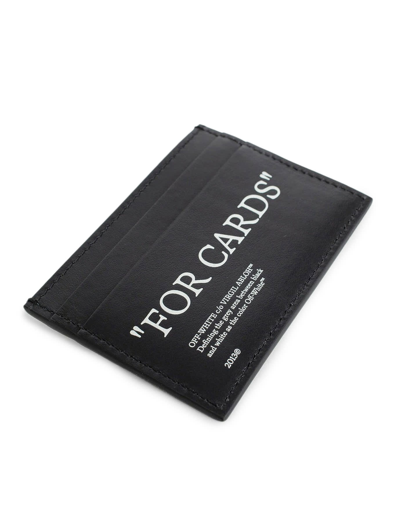 Shop Off-white Quote Bookish Card Case Black White