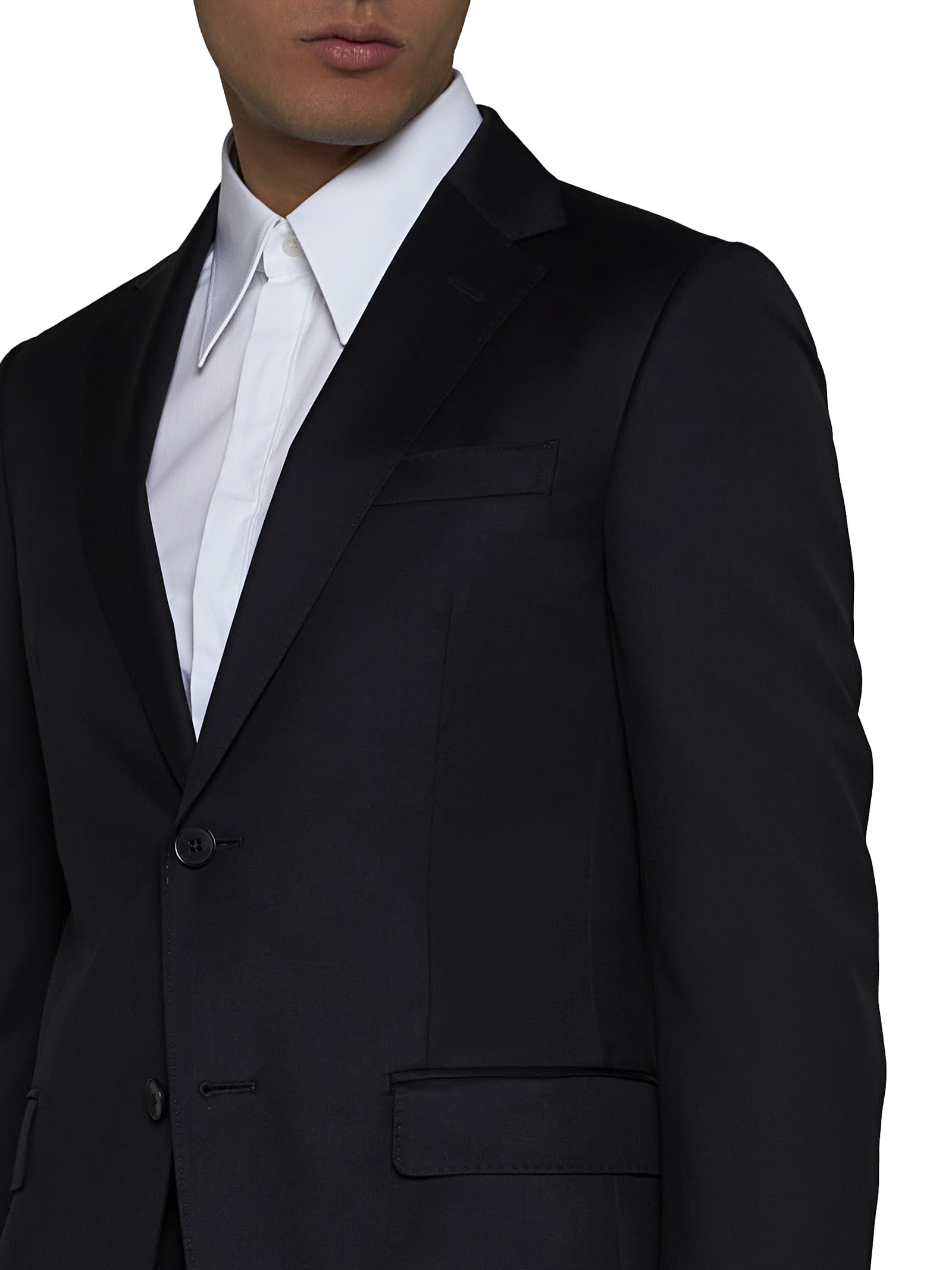 Shop Zegna Suit In Blu
