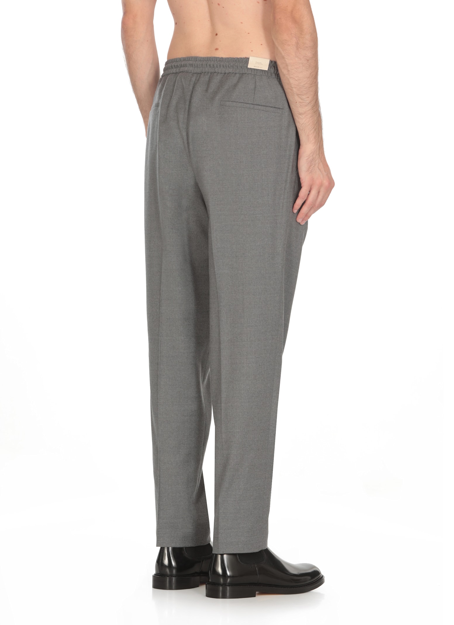 Shop Briglia 1949 Virgin Wool Pants In Grey