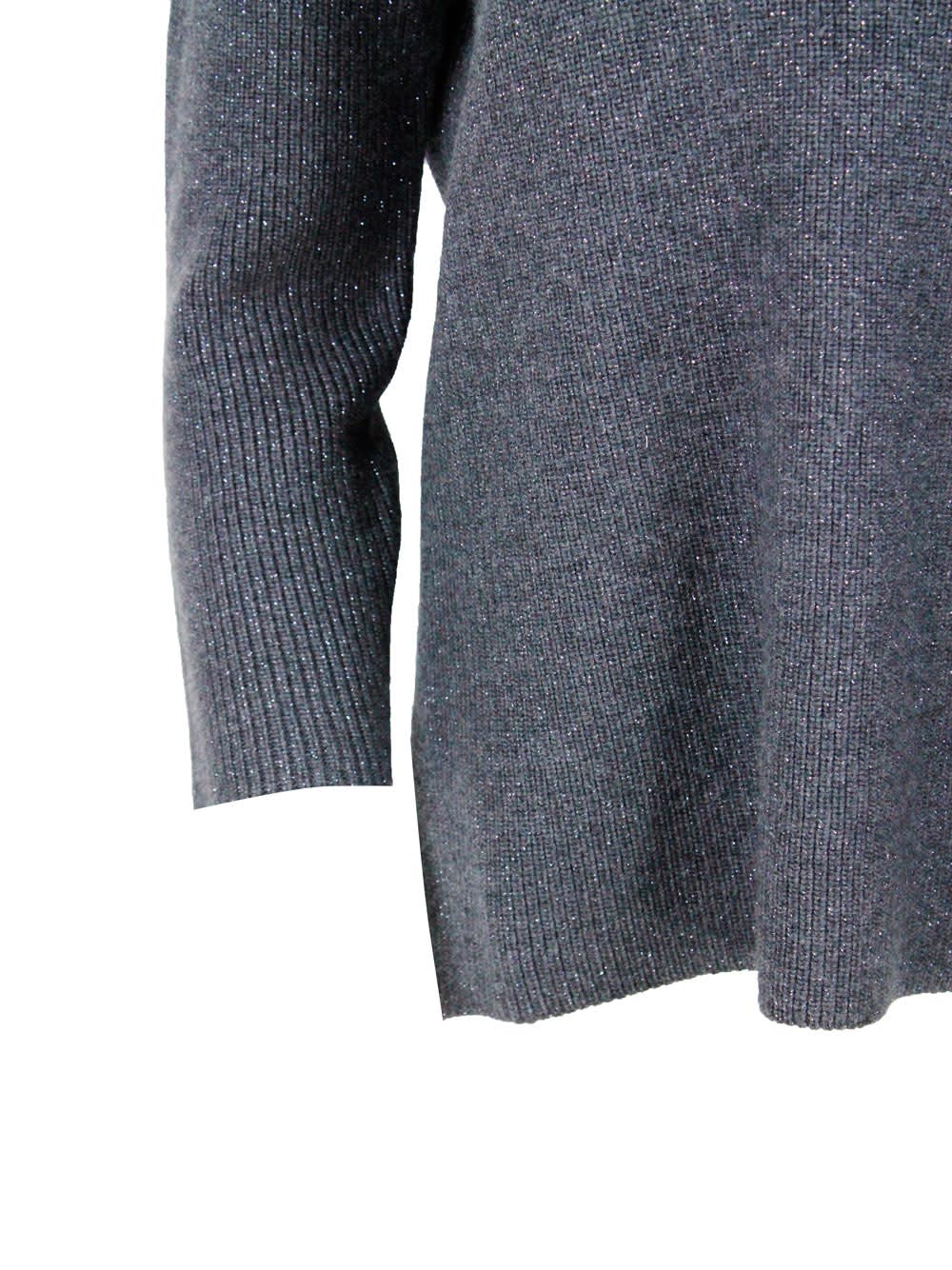 Shop Fabiana Filippi Sweater In Grey