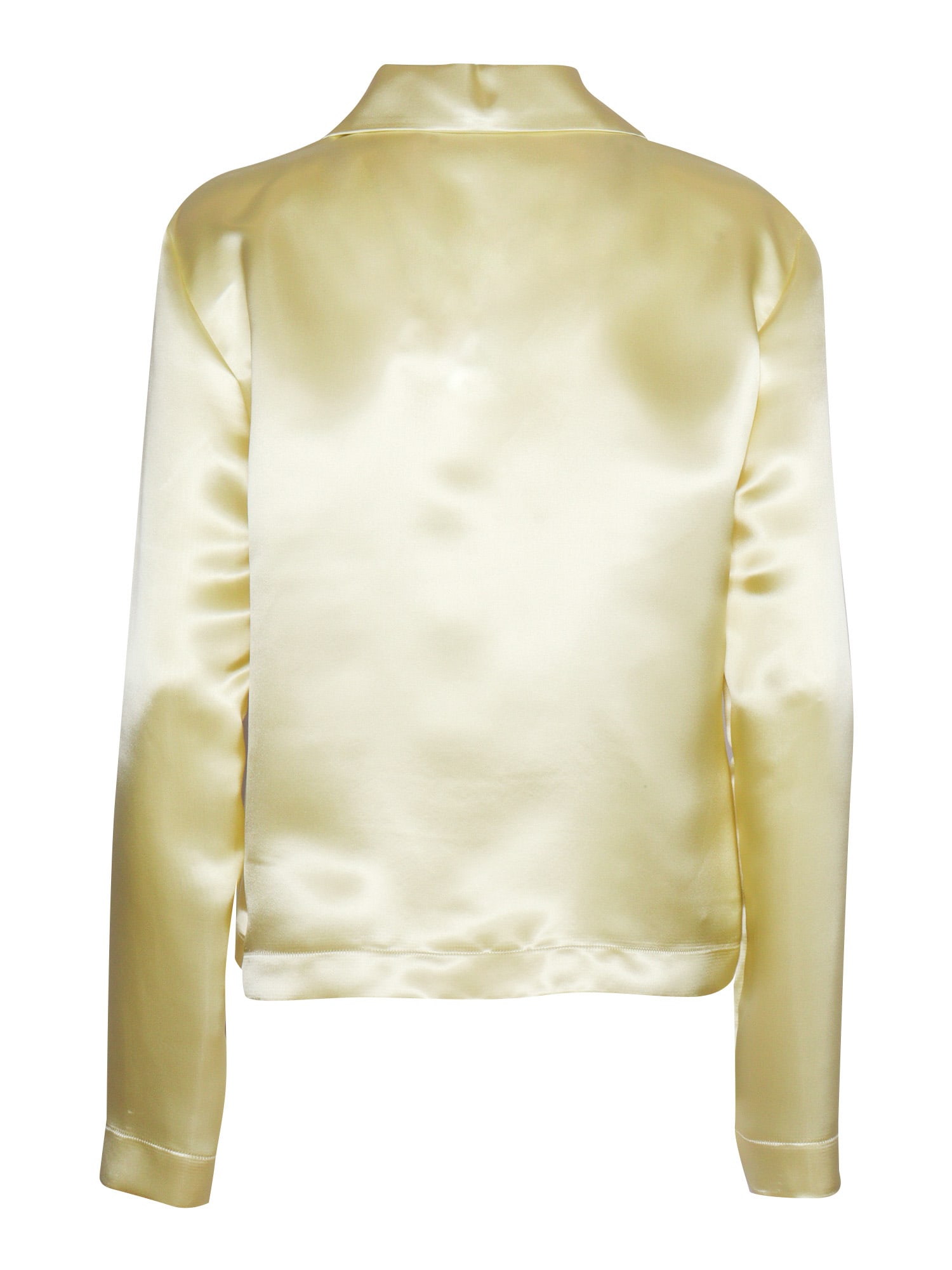 Philosophy Di Lorenzo Serafini Satin Shirt In Yellow