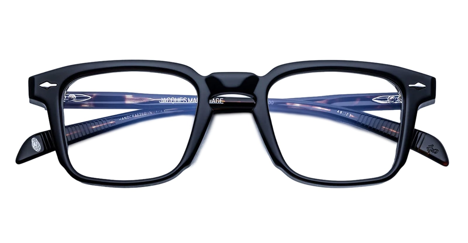 Shop Jacques Marie Mage Prudhon - Noir Glasses In Black