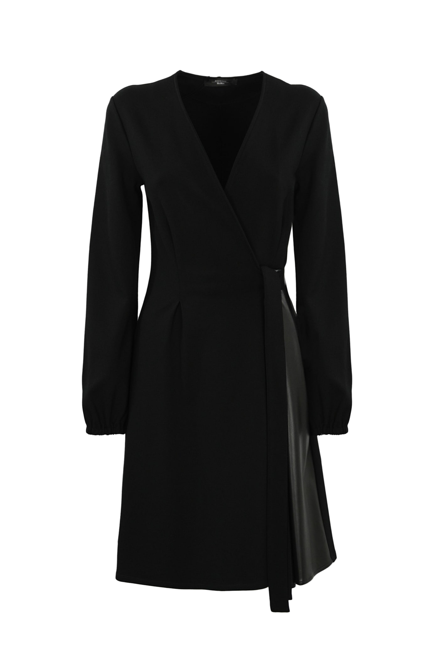 Shop Weekend Max Mara Cennare Dress In Milan Jersey In Nero