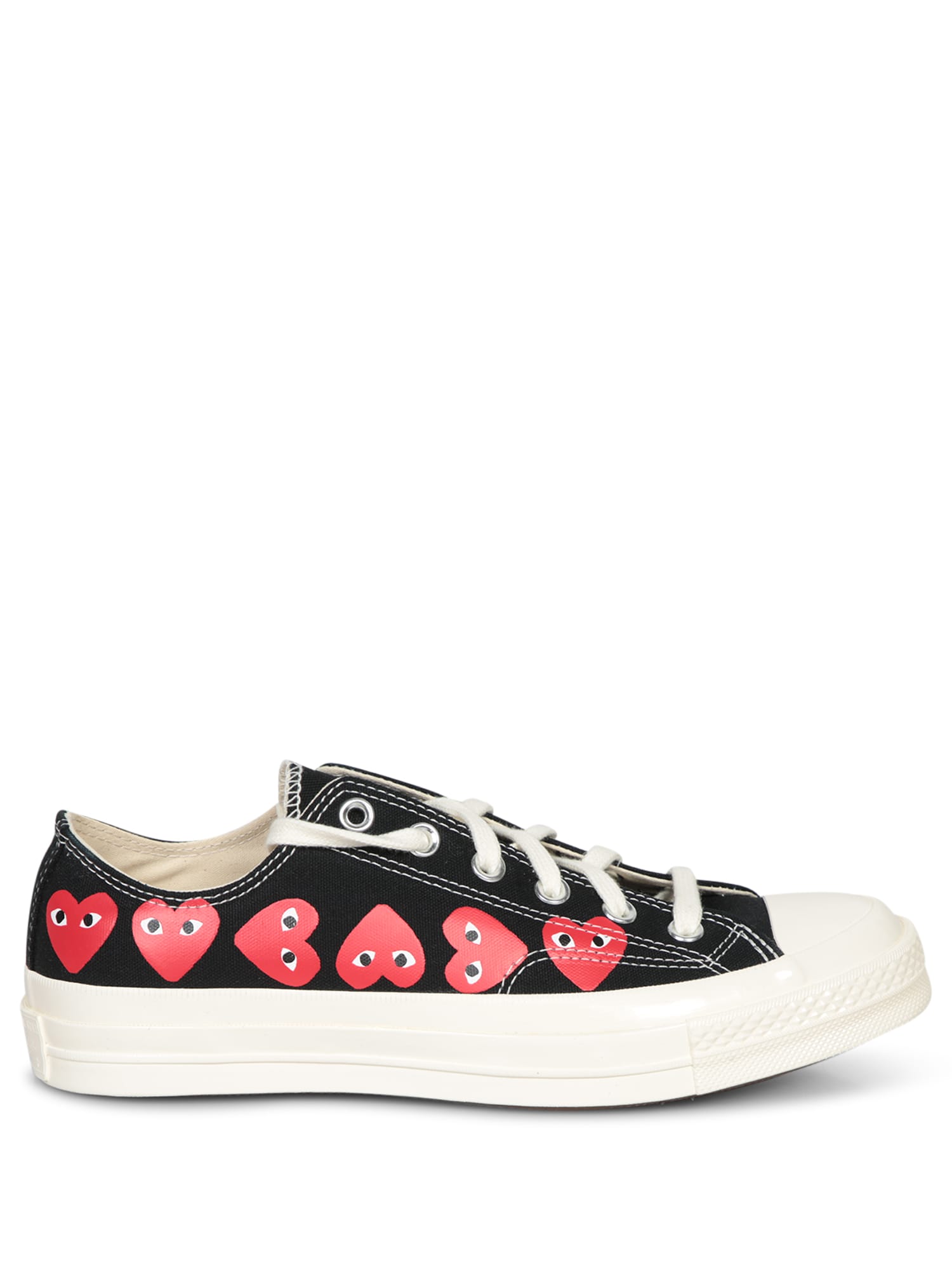 Comme des Garçons Play Multi Heart Low Black Sneakers