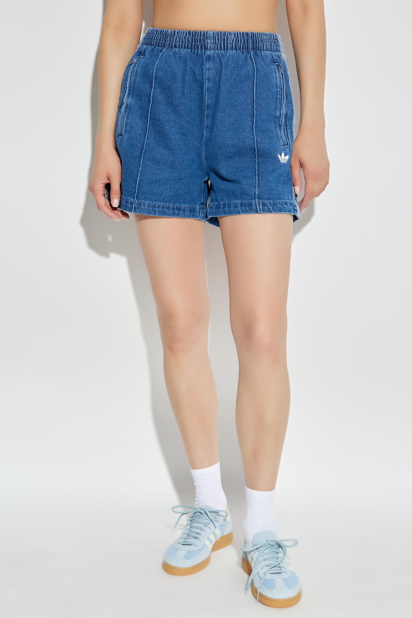 Adidas Originals Denim Shorts In Blue