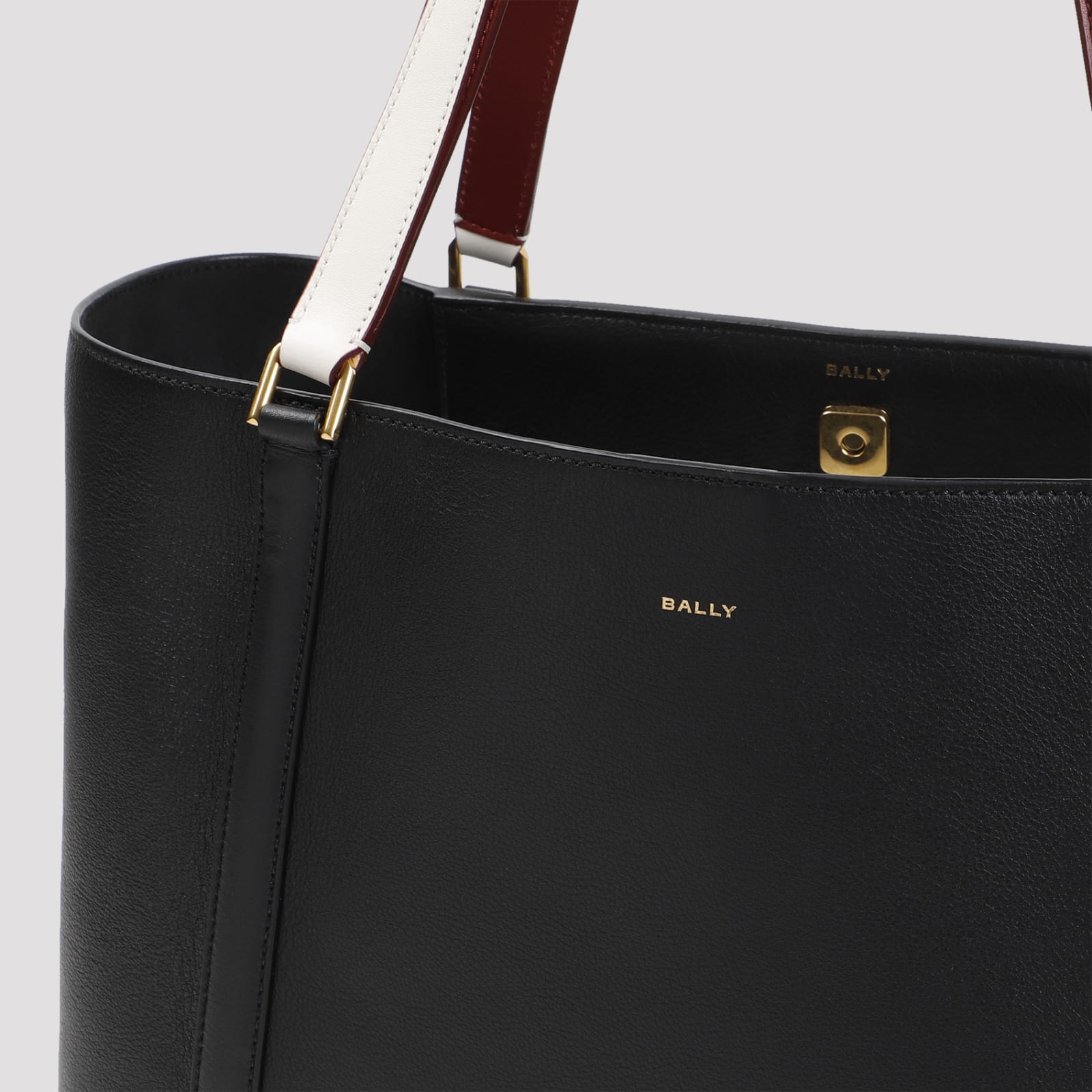 Shop Bally Tote Bag In O Black