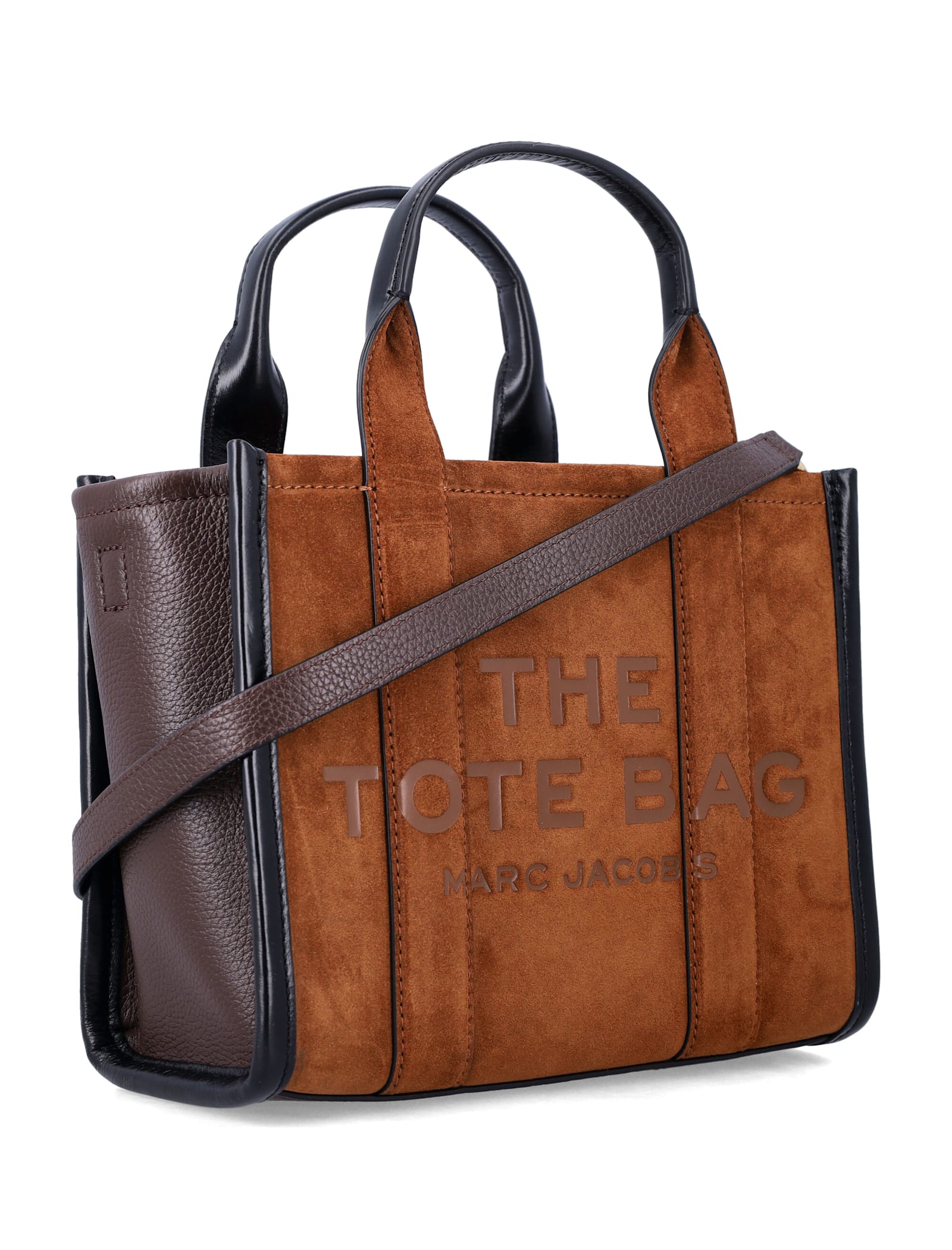Marc Jacobs The Suede Small Tote Bag In Brown