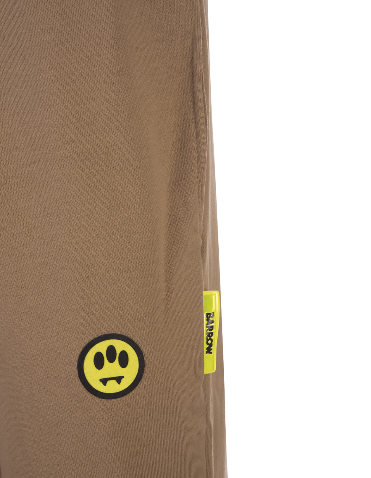 Shop Barrow Burnt Sand Track Pants With Logo In Tannin
