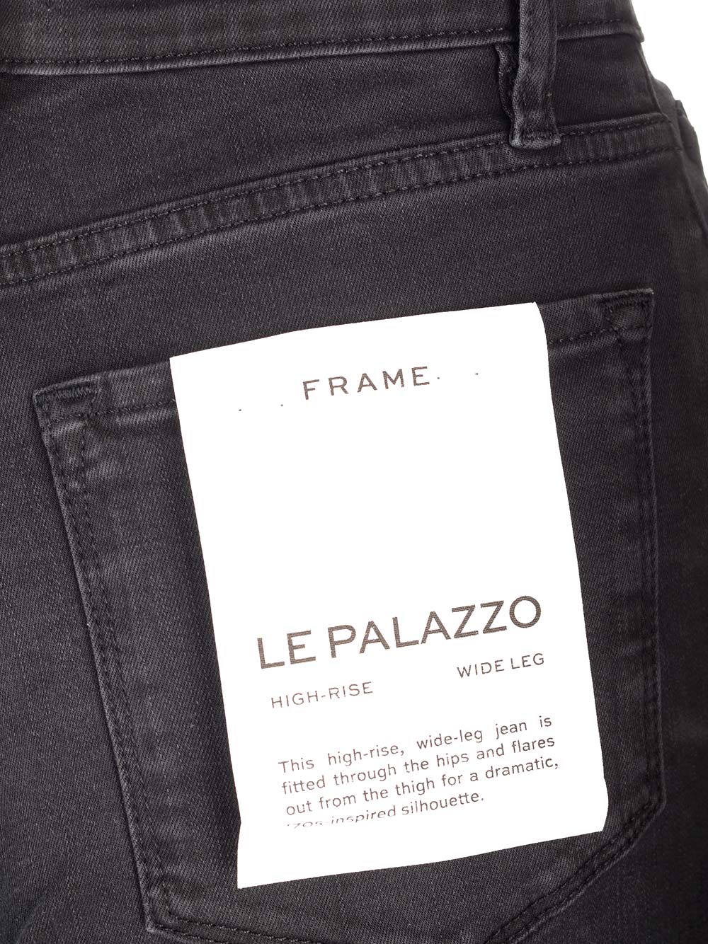Shop Frame Kerry Palazzo Jeans In Black