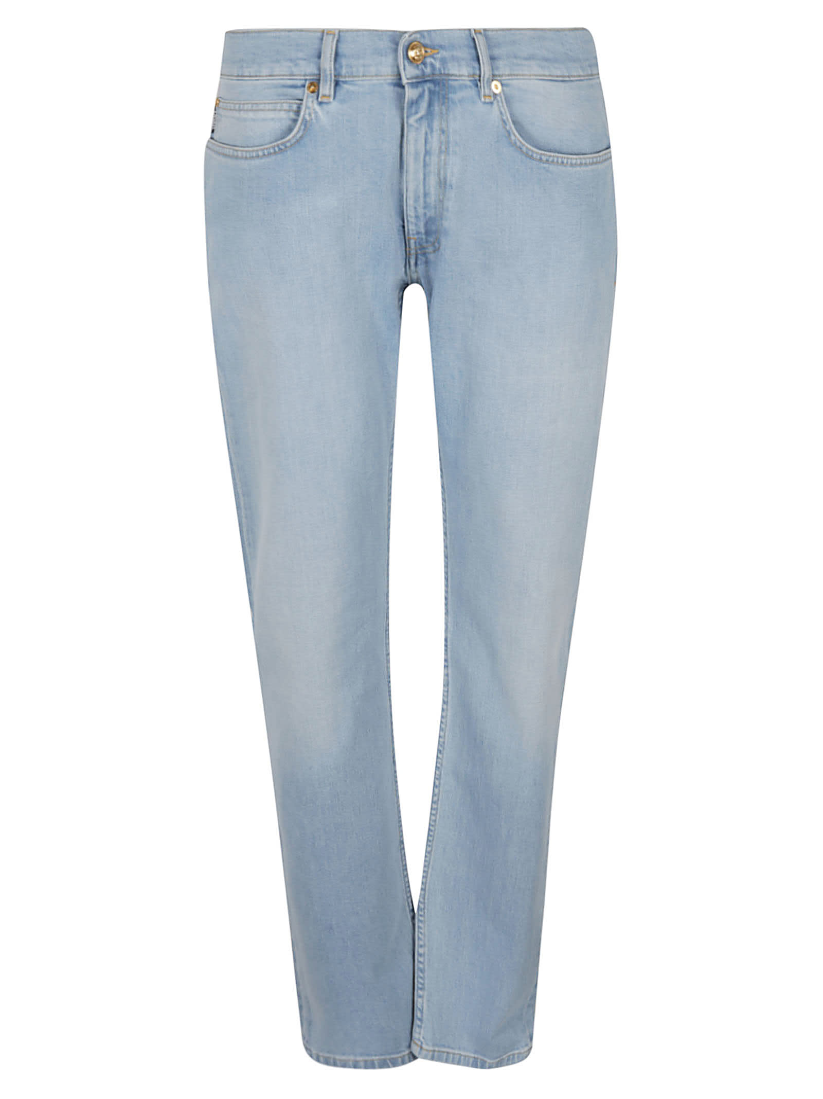Versace Taylor Fit Denim Jeans In Blue