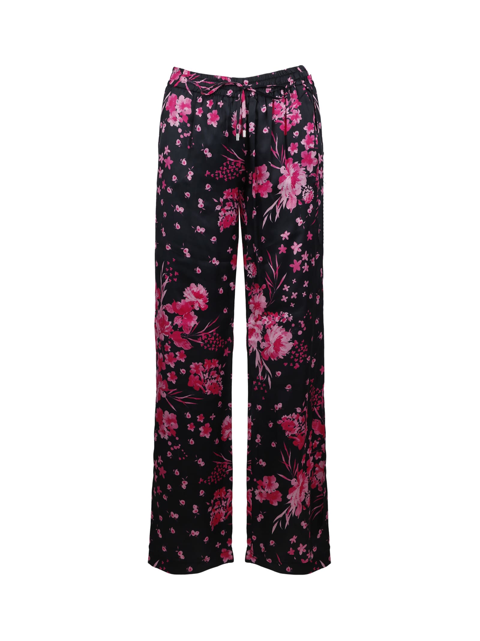 Ermanno Firenze Flowers Pattern Straight Pants