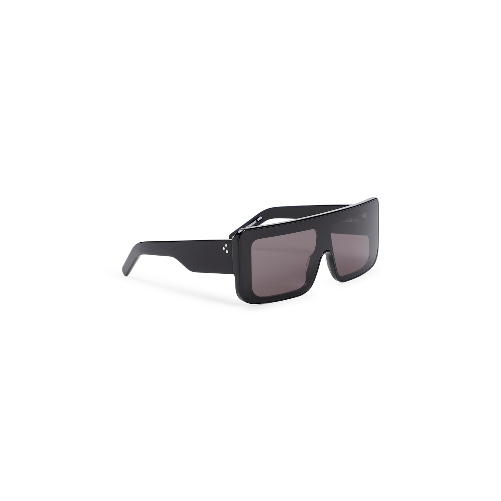Rick Owens Black Acetate Sunglasses In Black