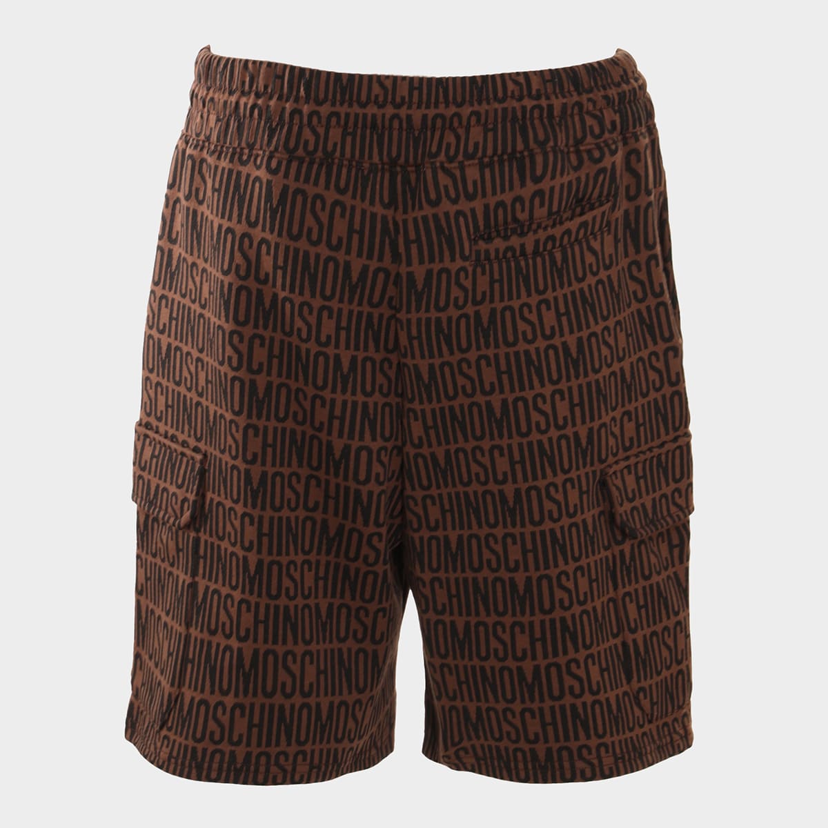 Shop Moschino Brown And Black Cotton Shorts