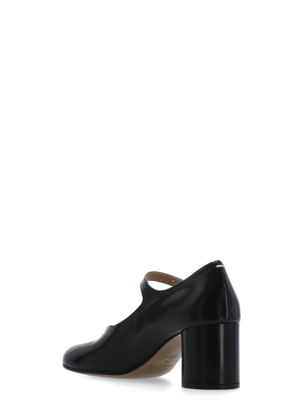 Shop Maison Margiela Tabi Mary Jane In Black