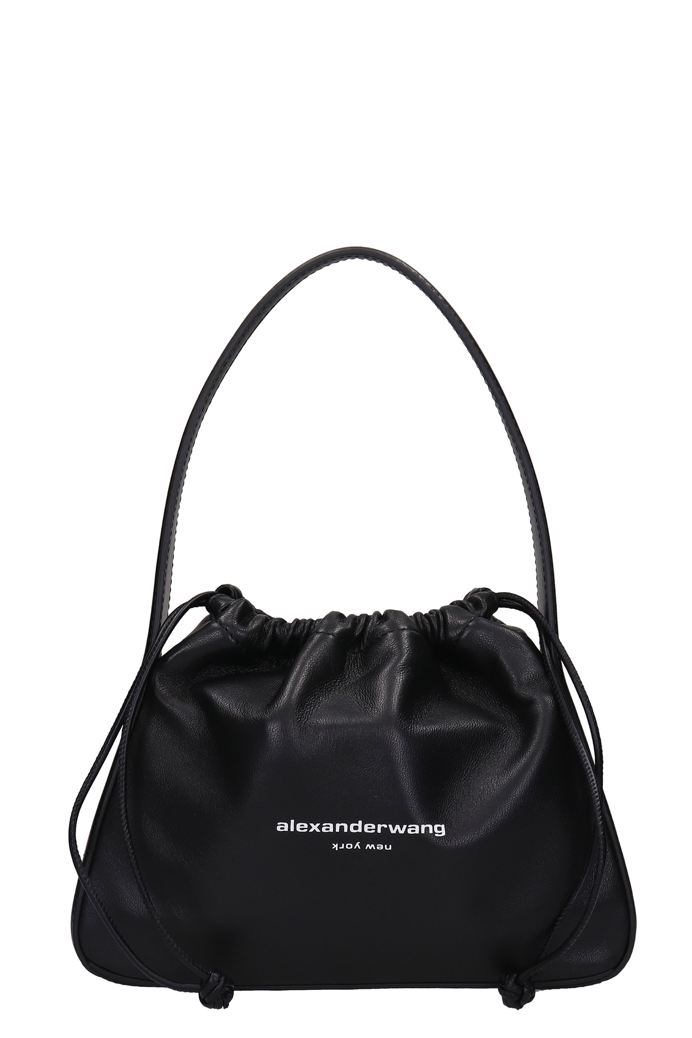 Alexander Wang Ryan Shoulder Bag In Black Leather