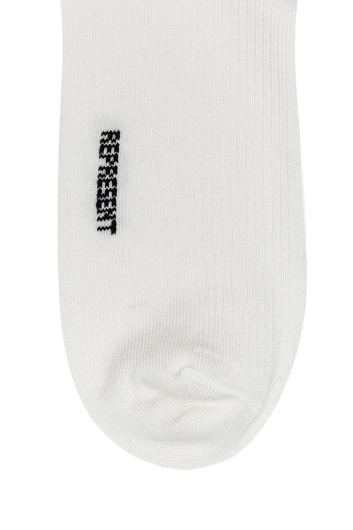 Represent White Cotton And Acrylic Socks In 01