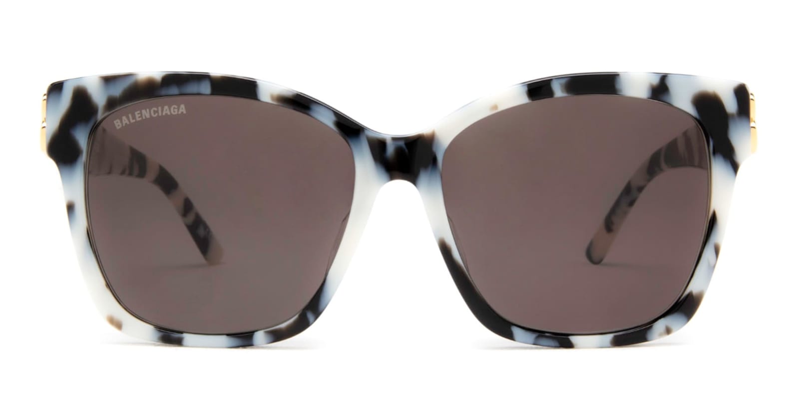Balenciaga Bb0102sa-007 - Havana Sunglasses In Black/white