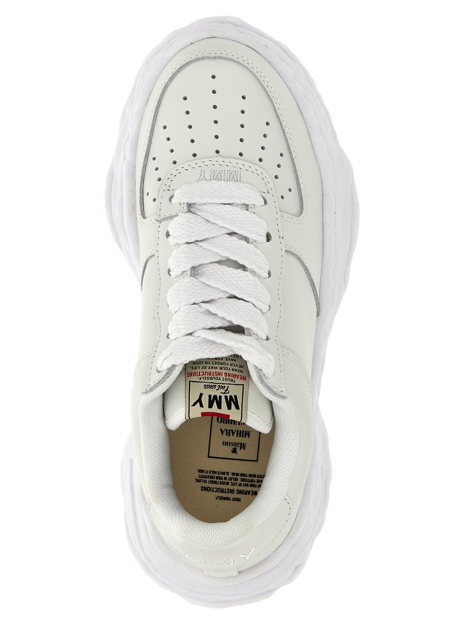 Shop Miharayasuhiro Wayne Sneakers In White