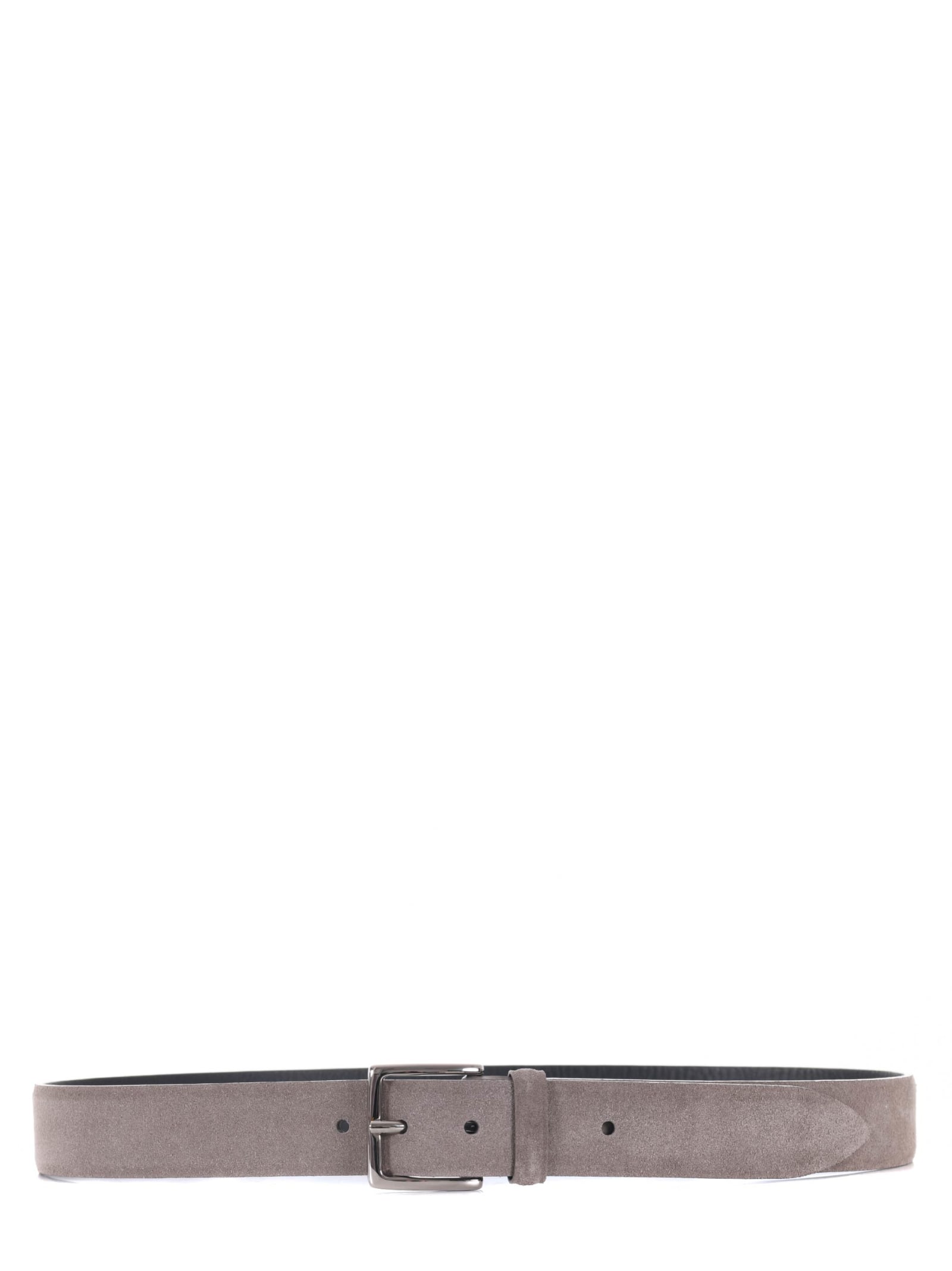 Shop Orciani Belt In Dove Grey