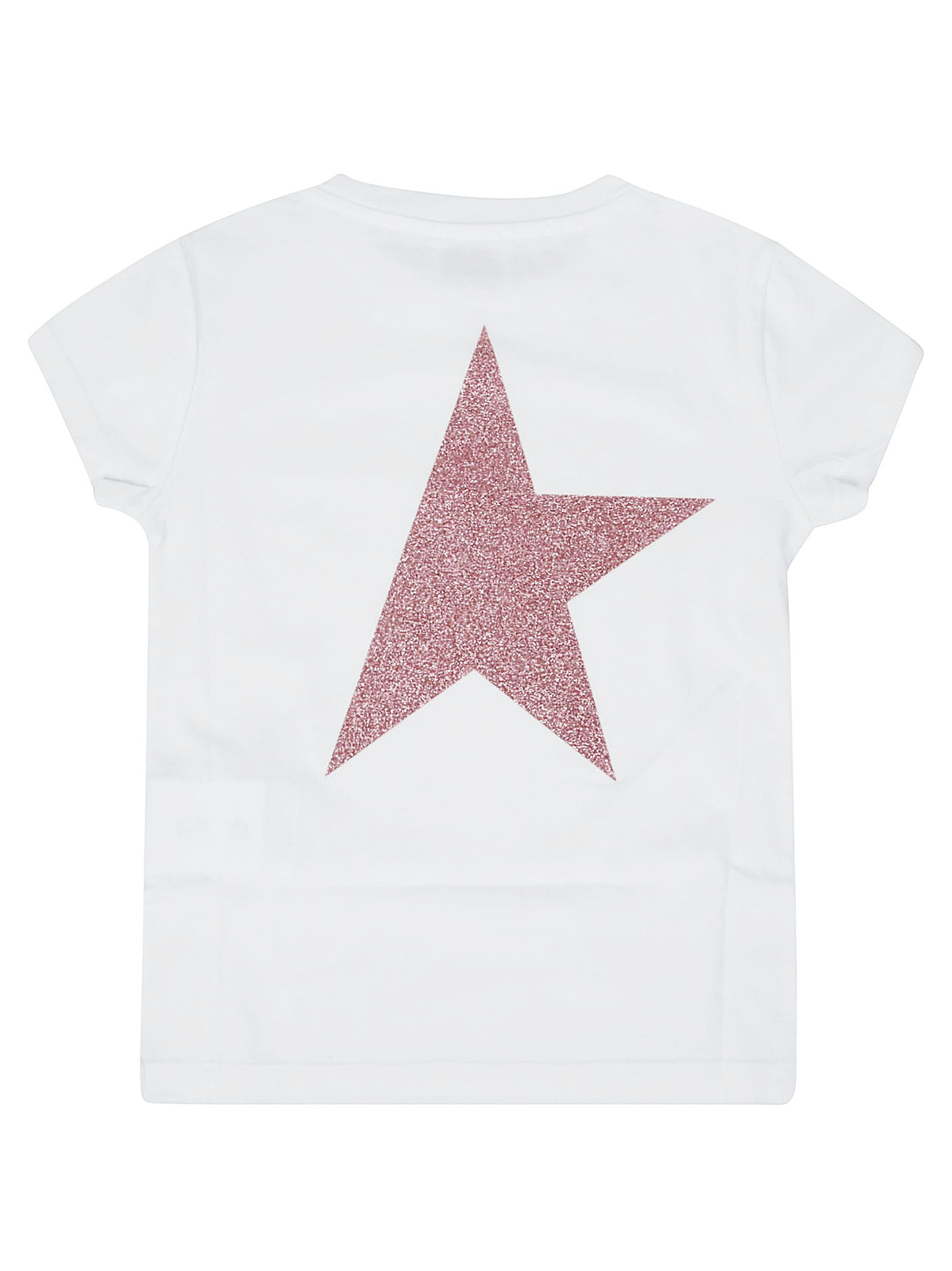Shop Golden Goose Star Girls T-shirt S S Logo In 10310
