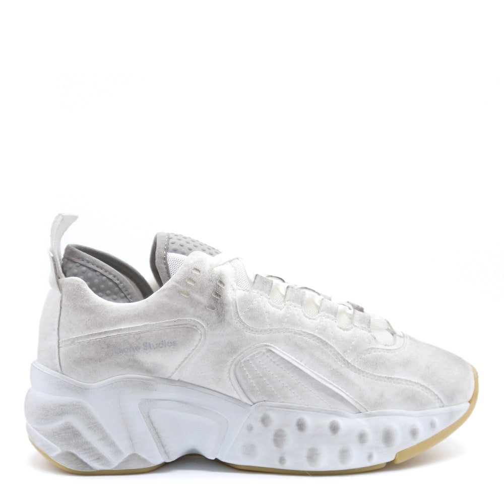 Acne Studios Manhattan Tumbled White Sneakers