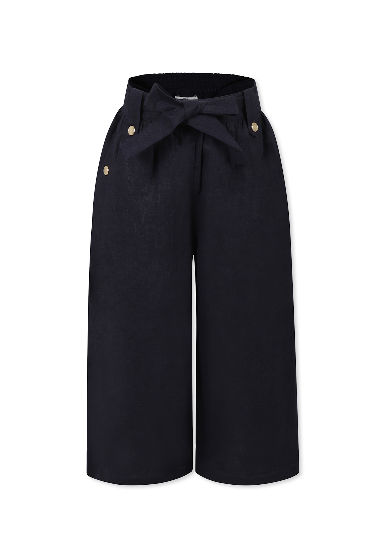 Chloé Blue Trousers For Girl In Blue