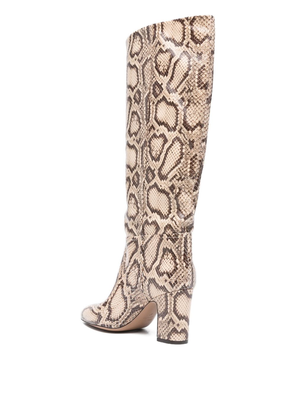 Paris Texas Lavinia Boot 75 High Heels Boots In Python Print Leather In Neutral