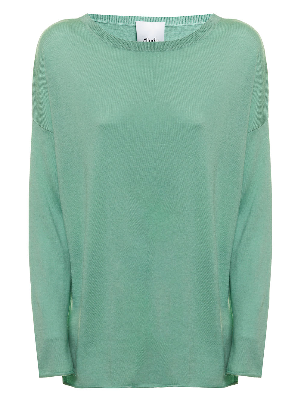 Allude Womans Green Wool Sweater