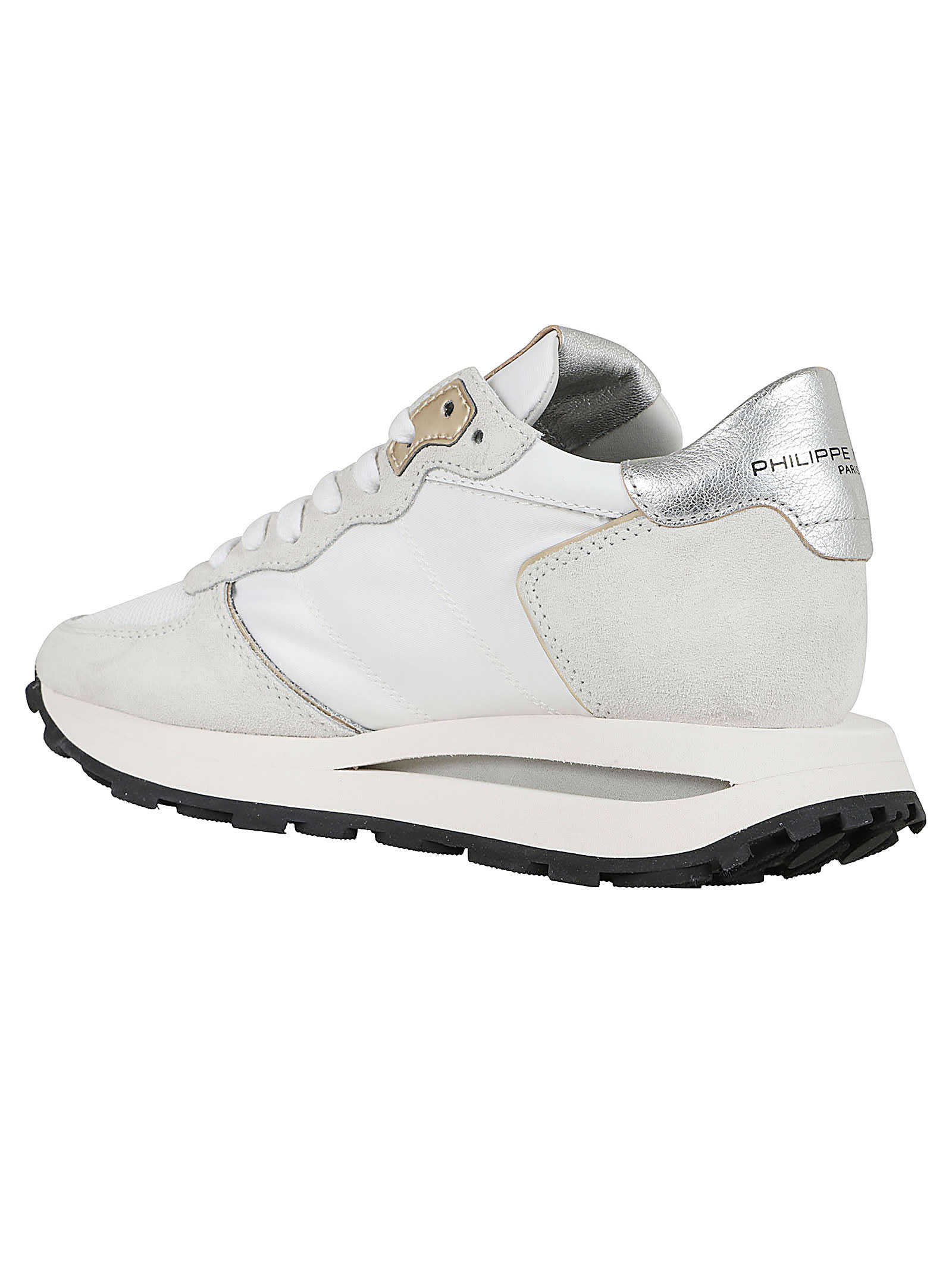 Shop Philippe Model Tropez Haute Low Woman In Mondial Blanc