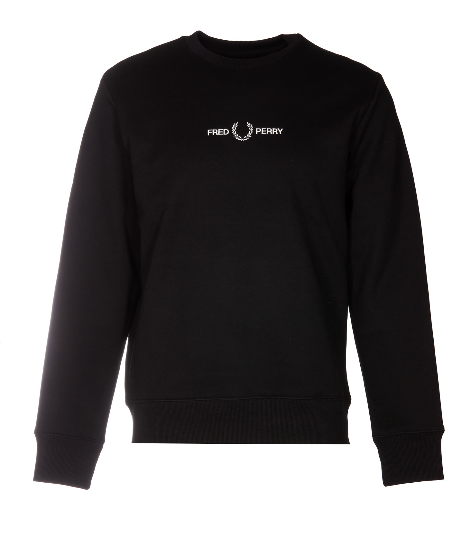 FRED PERRY LOGO EMBROIDERED SWEATSHIRT