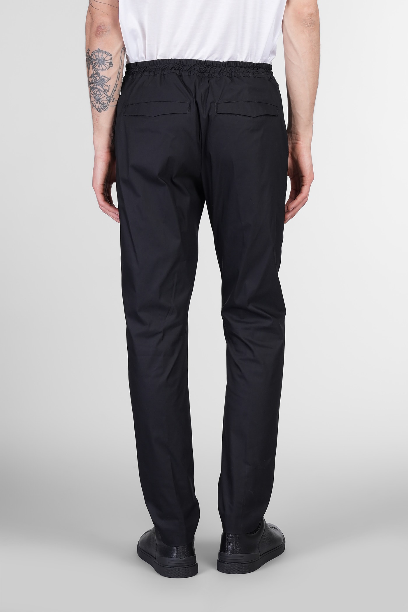 Pt Torino Nu56 Pants In Black Cotton
