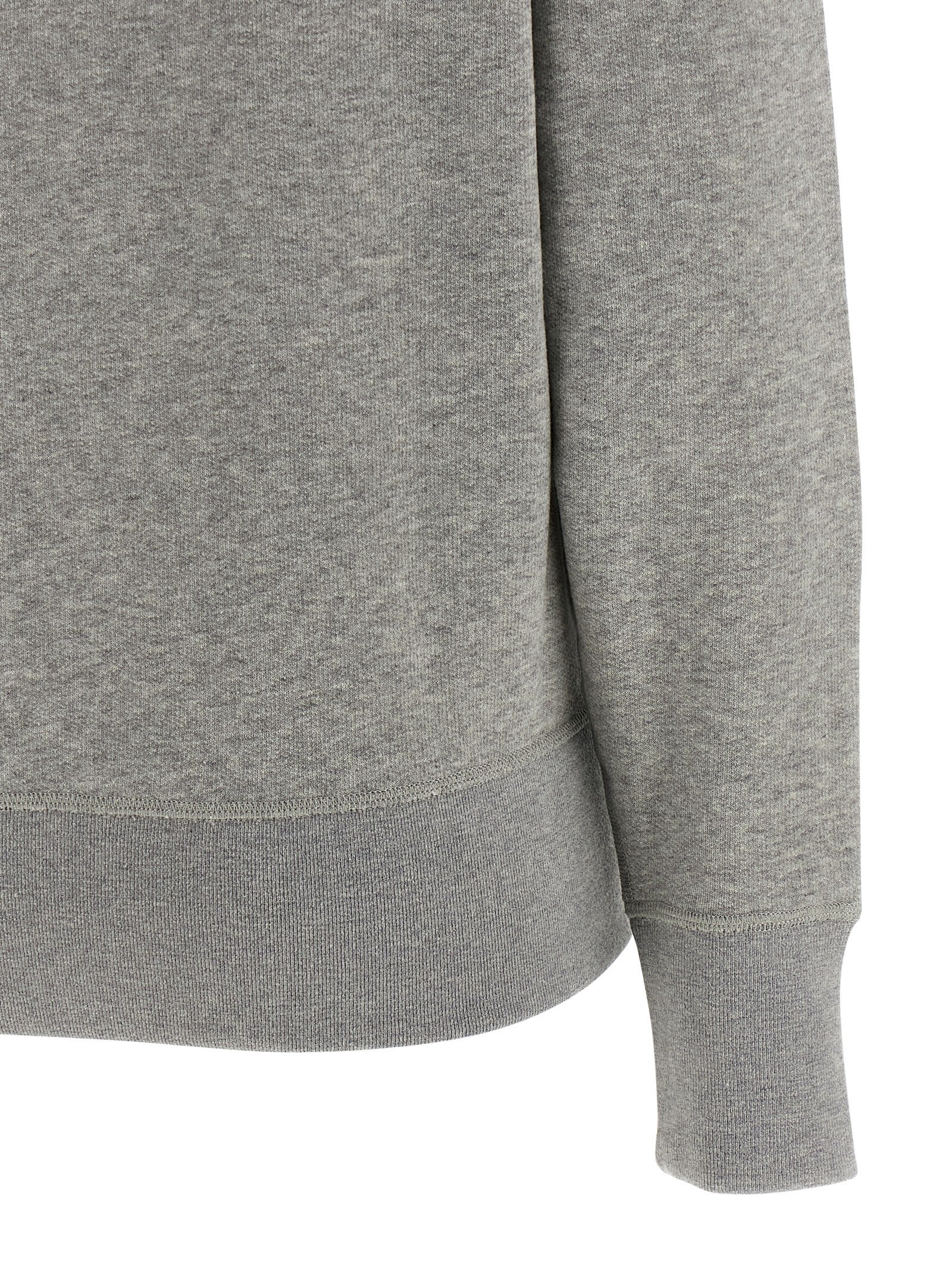 Darkpark Comfortable Crew Neck Long Sleeve Sweatshirt In Gray