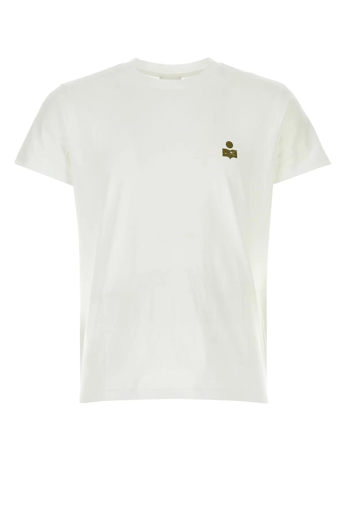 Shop Isabel Marant White Cotton Zafferh T-shirt